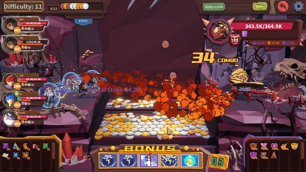 Coin Push RPG gameplay screenshot