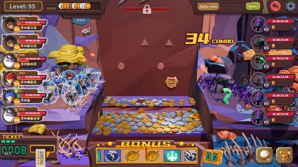 Coin Push RPG gameplay screenshot