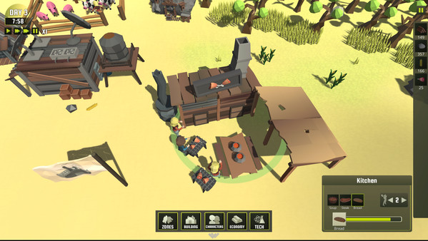 Colony Simulator gameplay screenshot