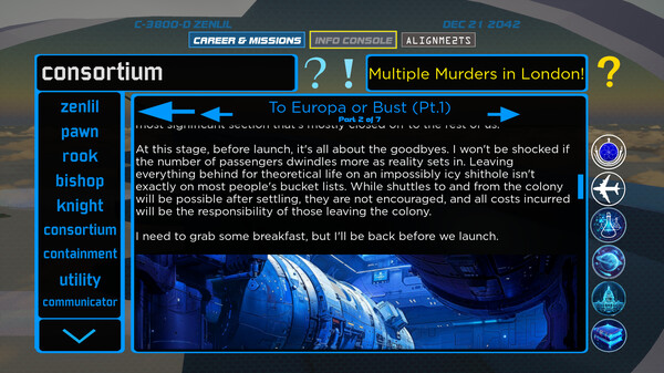 CONSORTIUM Remastered gameplay screenshot