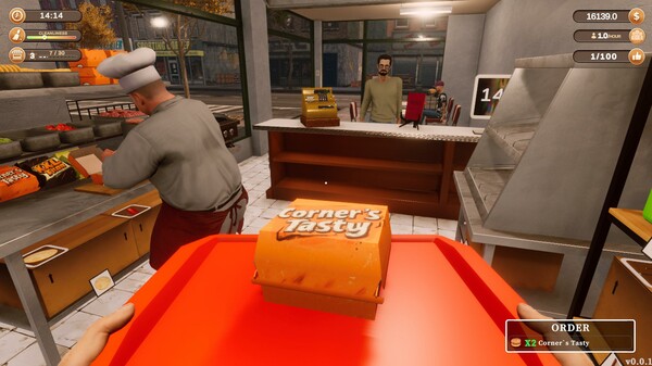 Corner Kitchen Fast Food Simulator gameplay screenshot