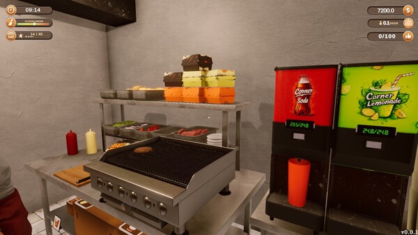 Corner Kitchen Fast Food Simulator gameplay screenshot