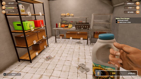 Corner Kitchen Fast Food Simulator gameplay screenshot