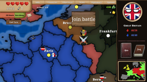 Countryball: Europe 1890 gameplay screenshot