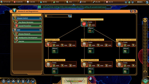 COVID: The Outbreak gameplay screenshot
