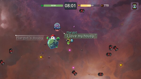 Cozy Space Survivors gameplay screenshot