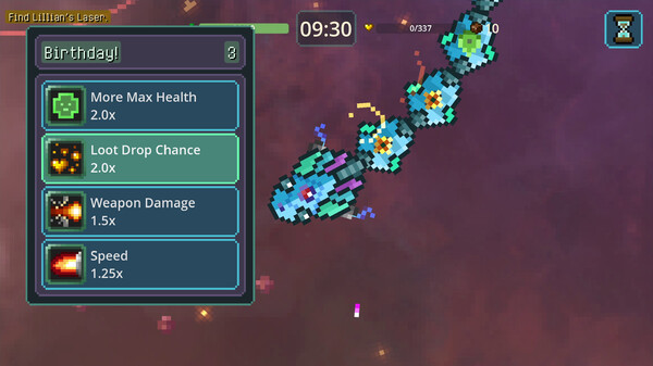 Cozy Space Survivors gameplay screenshot