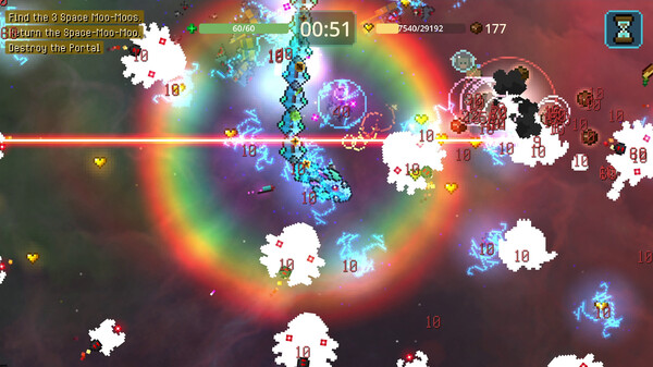 Cozy Space Survivors gameplay screenshot