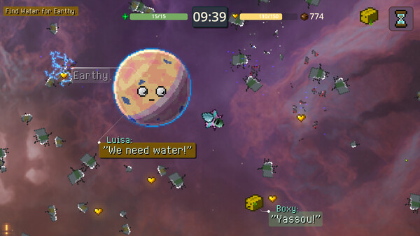 Cozy Space Survivors gameplay screenshot