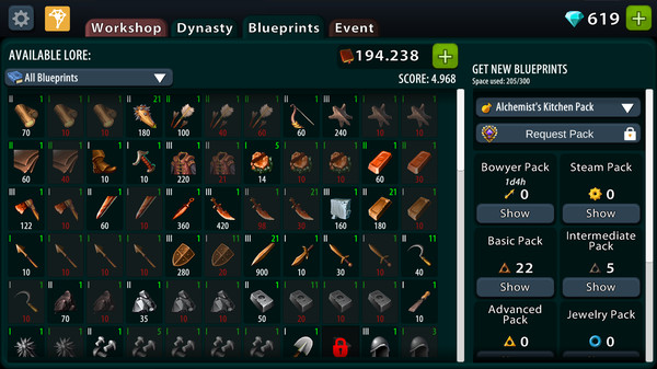Crafting Idle Clicker gameplay screenshot