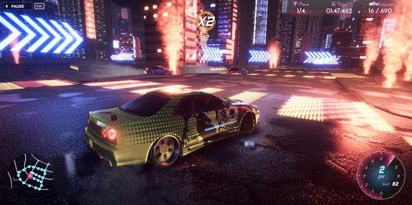 CrashMetal - Cyberpunk gameplay screenshot