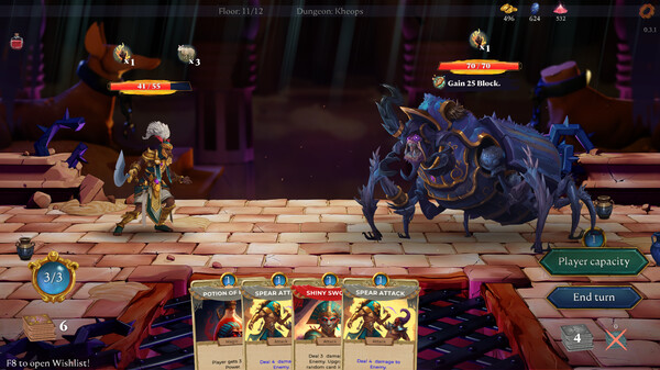 Creeping Deck: Pharaoh's Curse gameplay screenshot