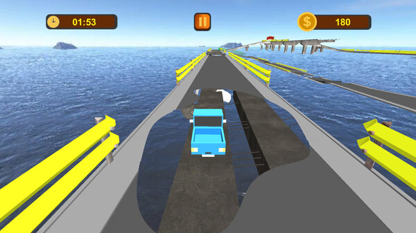 Crossing Damaged Bridge gameplay screenshot