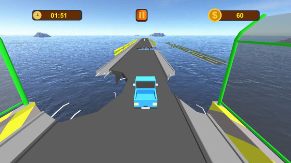 Crossing Damaged Bridge gameplay screenshot