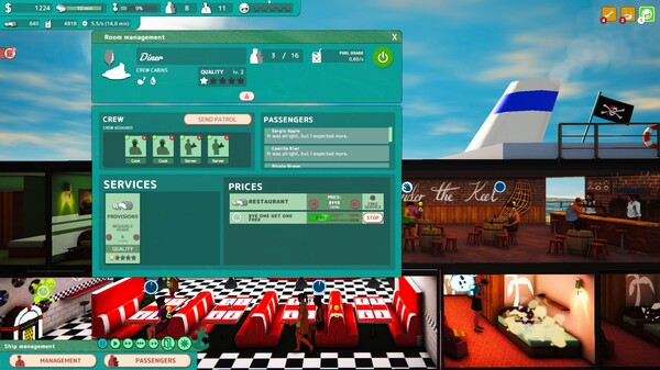 Cruise Ship Manager: Prologue - Maiden Voyage gameplay screenshot