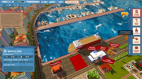 Cruise Ship Manager: Prologue - Maiden Voyage gameplay screenshot