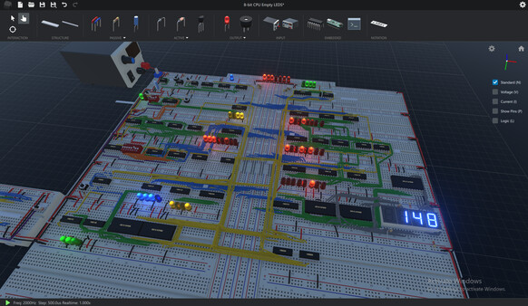 CRUMB Circuit Simulator gameplay screenshot