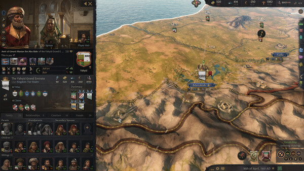 Crusader Kings III gameplay screenshot