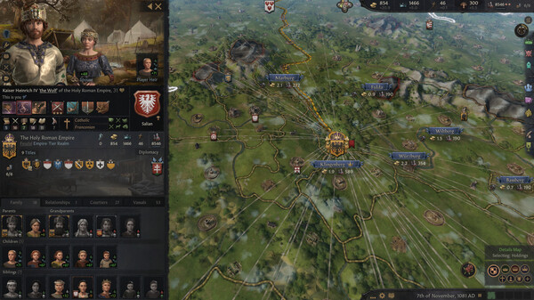 Crusader Kings III gameplay screenshot