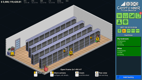 Crypto Miner Tycoon Simulator gameplay screenshot