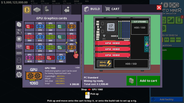 Crypto Miner Tycoon Simulator Starter Edition gameplay screenshot