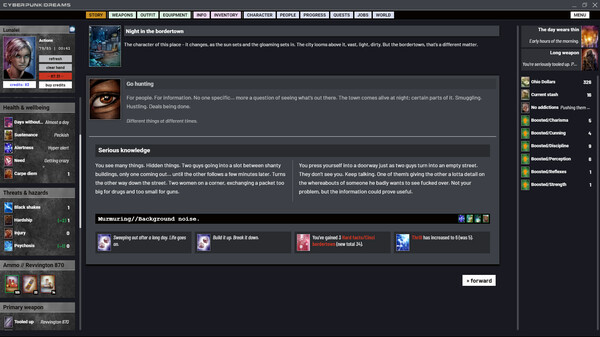 cyberpunkdreams gameplay screenshot