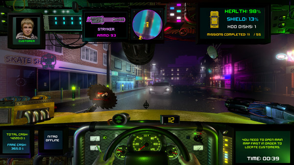 CyberTaxi gameplay screenshot
