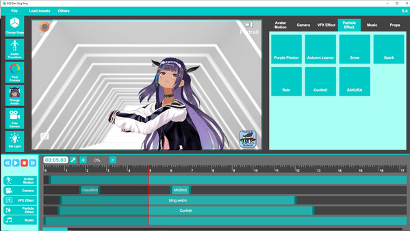 Dan Sing Sing AMV Maker for Vroid VRM and MMD gameplay screenshot