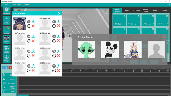 Dan Sing Sing AMV Maker for Vroid VRM and MMD gameplay screenshot