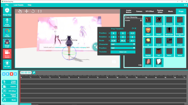 Dan Sing Sing AMV Maker for Vroid VRM and MMD gameplay screenshot