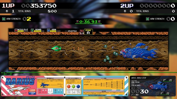Darius Cozmic Collection Arcade gameplay screenshot