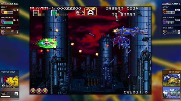 Darius Cozmic Collection Arcade gameplay screenshot