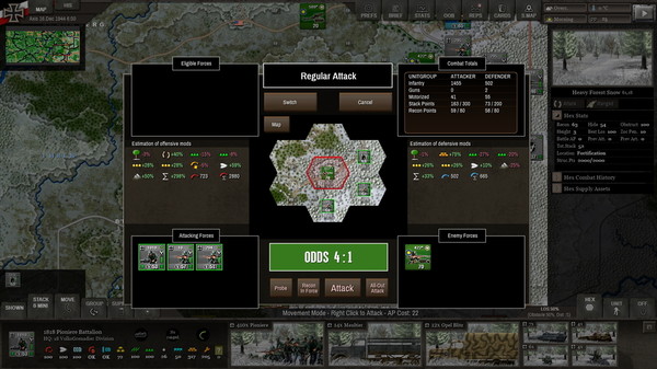 Decisive Campaigns: Ardennes Offensive gameplay screenshot