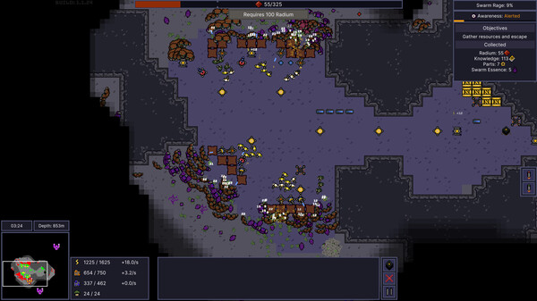 Deep Among the Swarm gameplay screenshot