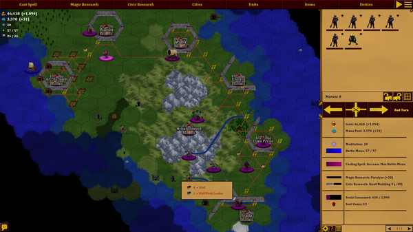 Deity Empires gameplay screenshot