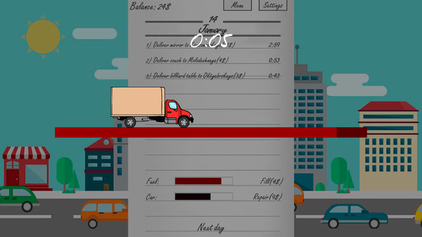 Delivery man simulator gameplay screenshot