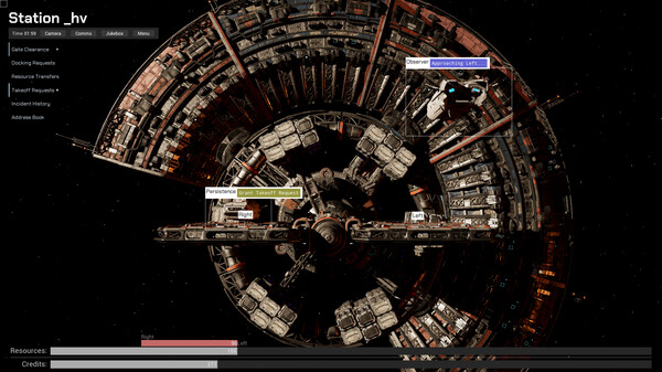 Delos: Space Traffic Control gameplay screenshot