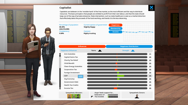 Democracy 4 gameplay screenshot