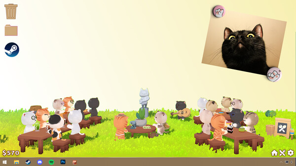 Desktop Cat Cafe gameplay screenshot