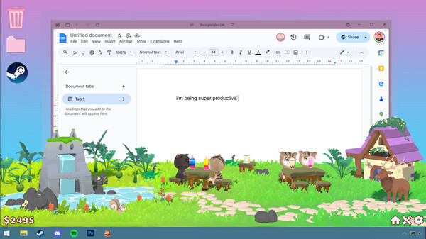 Desktop Cat Cafe gameplay screenshot