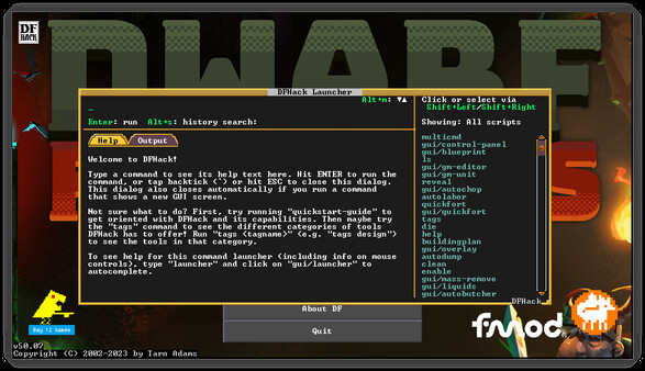 DFHack - Dwarf Fortress Modding Engine gameplay screenshot