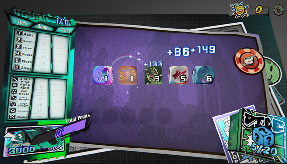 Dice Player One gameplay screenshot