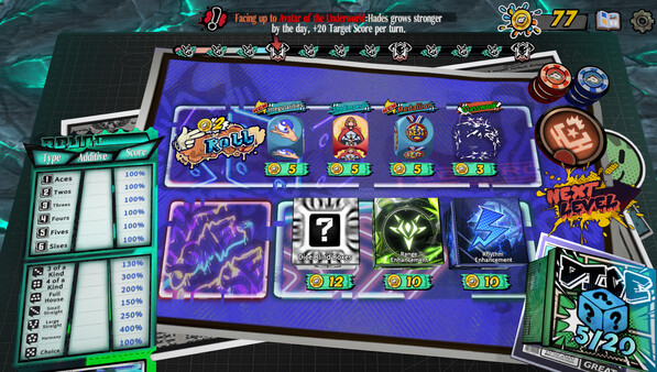 Dice Player One gameplay screenshot