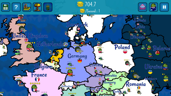 Dictators:No Peace Countryballs gameplay screenshot