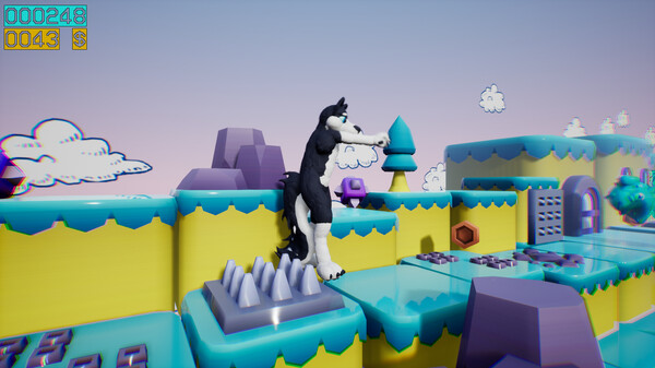Dino running from a FURRY: GAMESFORFARM gameplay screenshot
