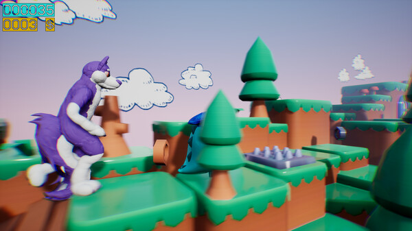 Dino running from a FURRY: GAMESFORFARM gameplay screenshot