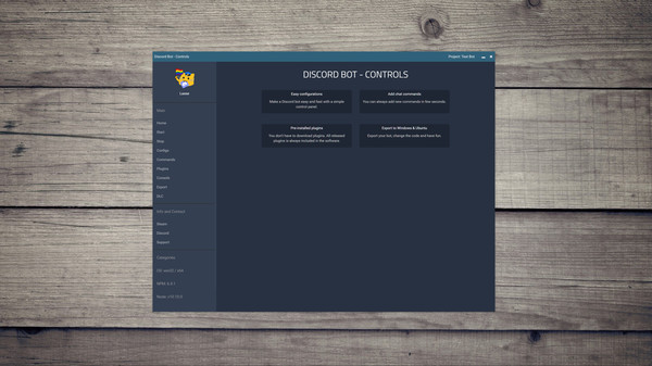 Discord Bot - Controls gameplay screenshot