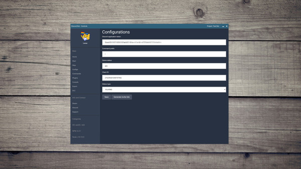 Discord Bot - Controls gameplay screenshot
