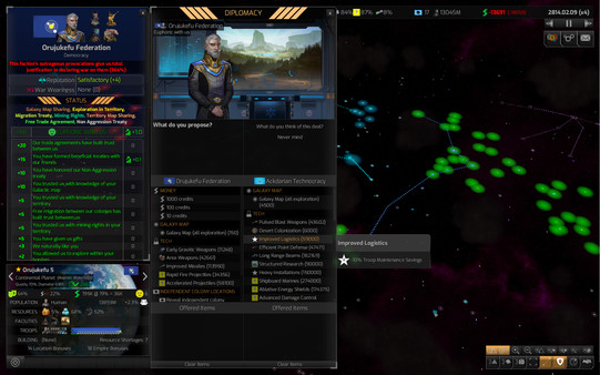 Distant Worlds 2 gameplay screenshot