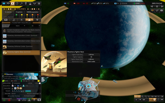 Distant Worlds 2 gameplay screenshot